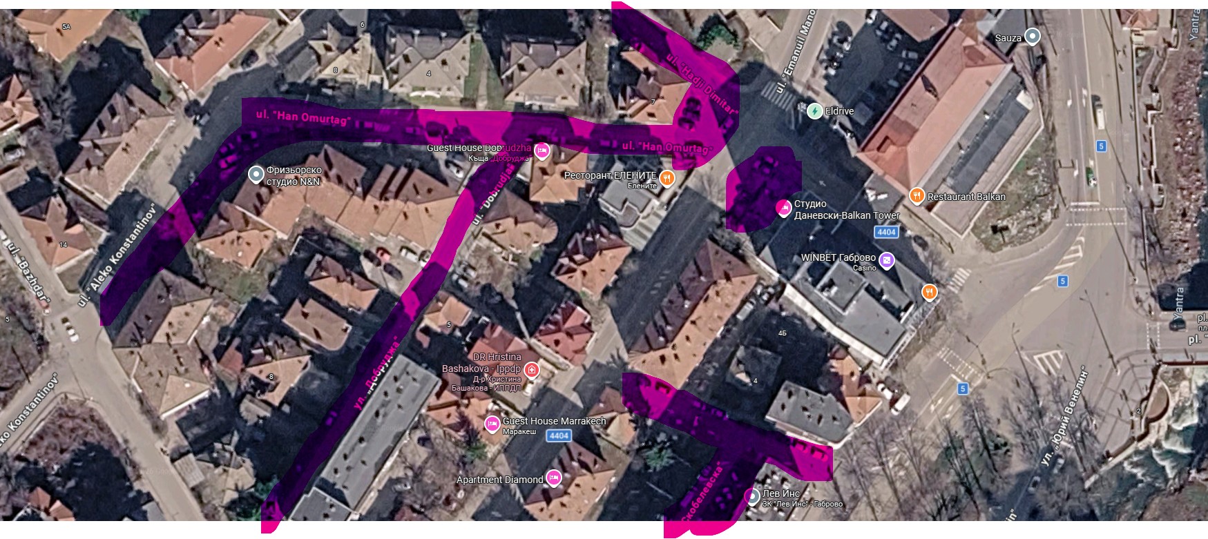 Studio parking map